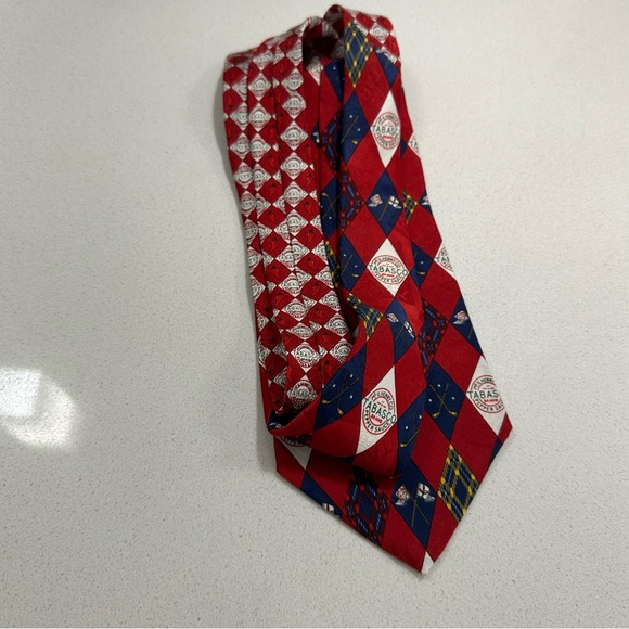 Tabasco hot sauce slim tie novelty fun - Picture 3 of 3